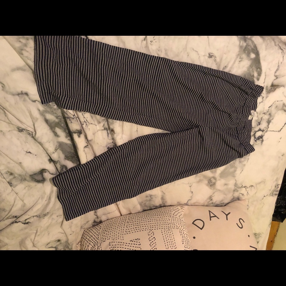 Madewell striped cropped pants